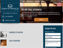 Tablet Screenshot of garrisontriallawyers.com